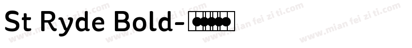 St Ryde Bold字体转换